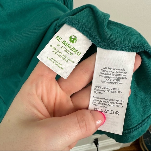 J. Crew | Teal Tiered Short Sleeve Mini Dress Size Medium - Picture 5 of 6